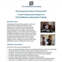 Developing Intercultural Training Skills