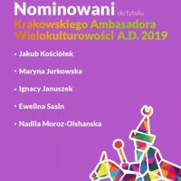Kolejny rok z nominacją do tytułu Krakowskiego Ambasadora Wielokulturowości