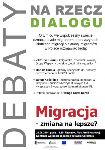 Wideorelacja z debaty “Migracja – zmiana na lepsze?”