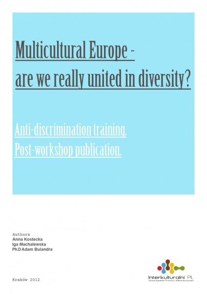 “Multicultural Europe – are we really united in diversity? Anti-discrimination training”