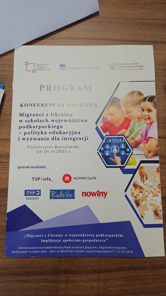 Conference: “Migrants from Ukraine in schools in the Podkarpackie Province: educationpolicy and challenges for integration”