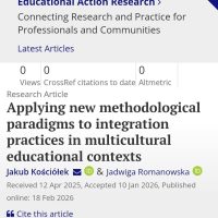 Nowa publikacja naszego zespołu: “Applying new methodological paradigms to integration practices in multicultural educational contexts”